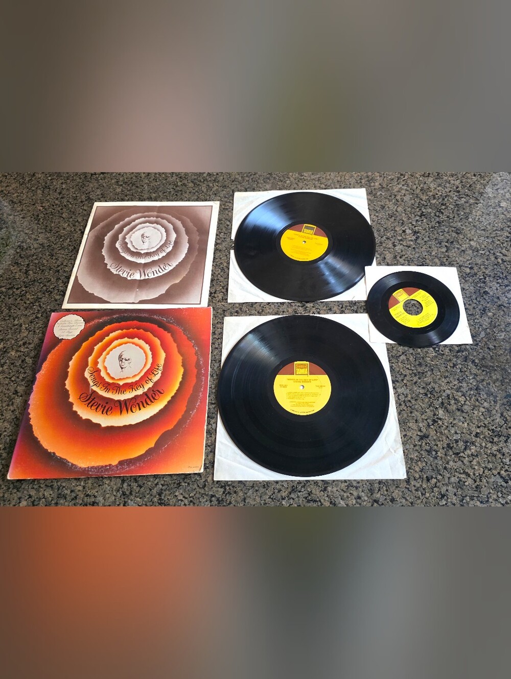 Stevie Wonder Songs In The Key Of Life Double LP W/ 45 and Booklet 1976 Vinyl